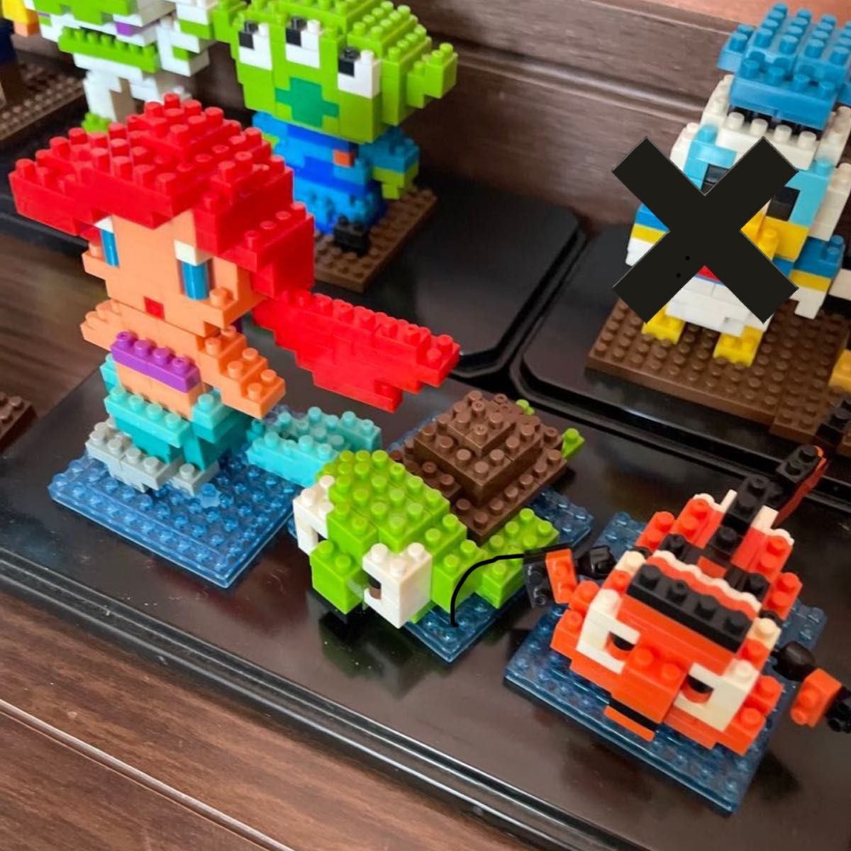 ディズニー ナノブロック  単品 ミッキー ミニー デイジー プルート ウッディバズ スティッチ アリエル nanoblock