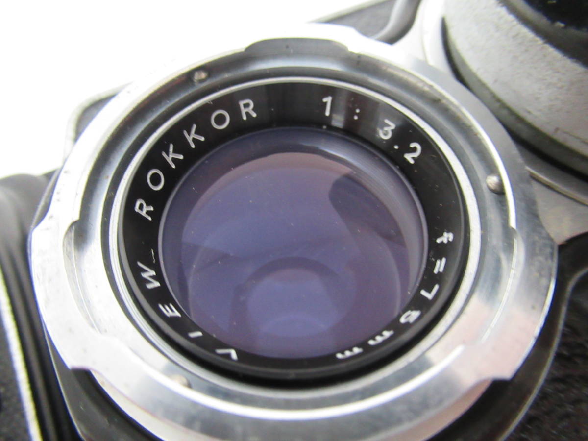 【MINOLTA/ミノルタ】丑②119//希少　AUTOCORD Ⅲ型/VIEW ROKKOR 1:3.2 f=75mm//_画像3