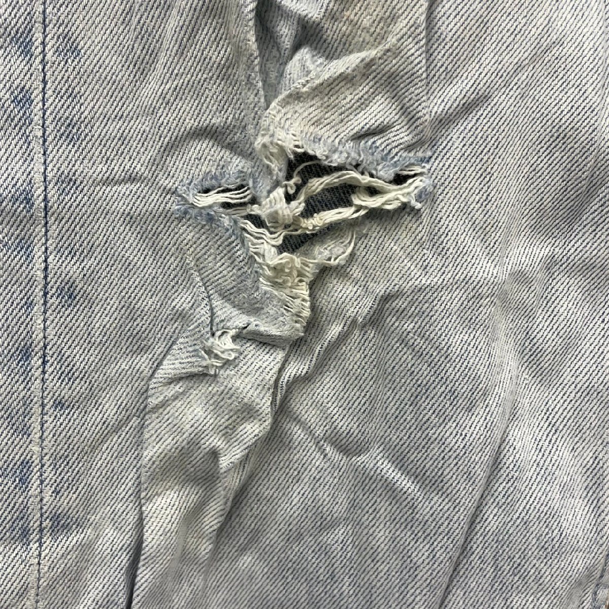 Levi's501 ライトブルー ボタンフライ デニムジーンズパンツ W32L32 実寸W30in 赤タブ 5010114 USA 海外輸入 古着 LK10679_画像9