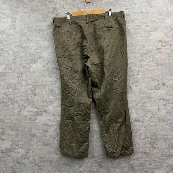 【中古】DOCKERS カーキ ジップフライ ツータック チノパンツ 40×30 実寸W51in 大きいサイズ 448910007 USA 海外輸入 古着 SK10061_画像2