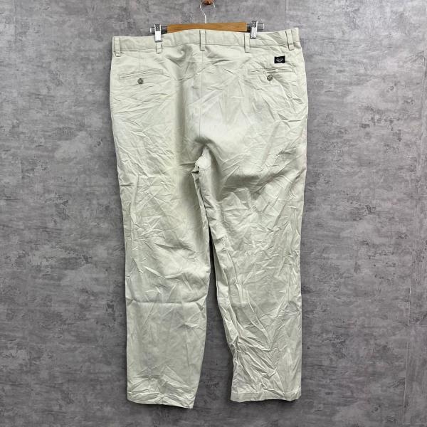 DOCKERS ホワイトベージュ ジップフライ ツータック チノパンツ W44L32 実寸W44in 大きいサイズ 40443-8102 USA 海外輸入 古着 SK10001_画像2