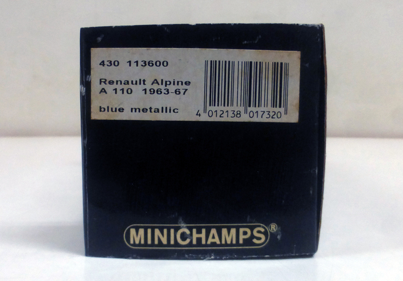 Minichamps 1/43 Alpine A110 1963 (ブルーM）_画像7