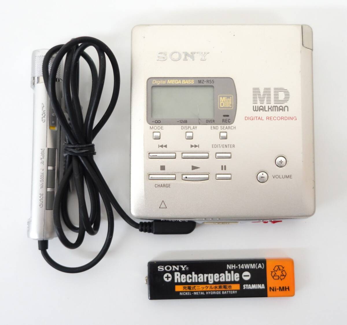 レトロミュージック　平成　昭和レトロ　当時物 ＊SONY CORP　ソニー＊MD WALKMAN MDウォークマン ＊MODEL MD-R55/MD-R91 2点セット_画像2