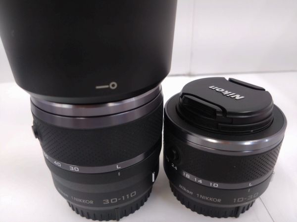 Y21-240218-99 デジタルミラーレス一眼カメラ ニコン Nikon 1 J1+レンズ2種セット 充電ケーブル欠品 中古品 収納ケース・SDカード付_画像5