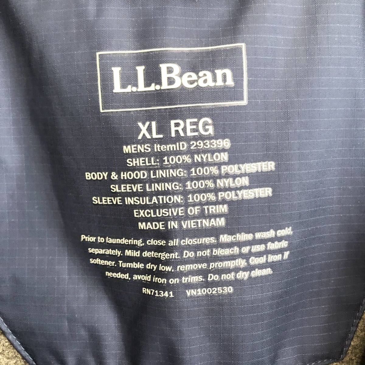 エルエルビーン　LL bean マウンテンパーカー　ネイビ　ナイロンパーカー　刺繍ロゴ　XL_画像8