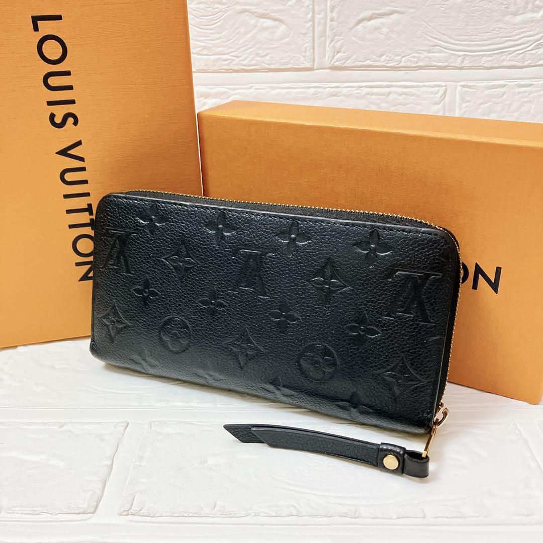 【極美品】ヴィトン Vuitton モノグラム アンプラント 長財布 ブラック Y226 ジッピーウォレット 黒 メンズ レディース ラウンド_画像1