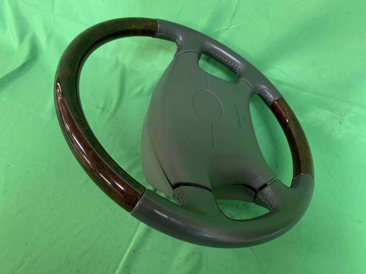 KN034 used Toyota Windom MCV20 MCV21 Heisei era 11 year 10 month original steering wheel steering wheel wood combination body horn pad operation guarantee 