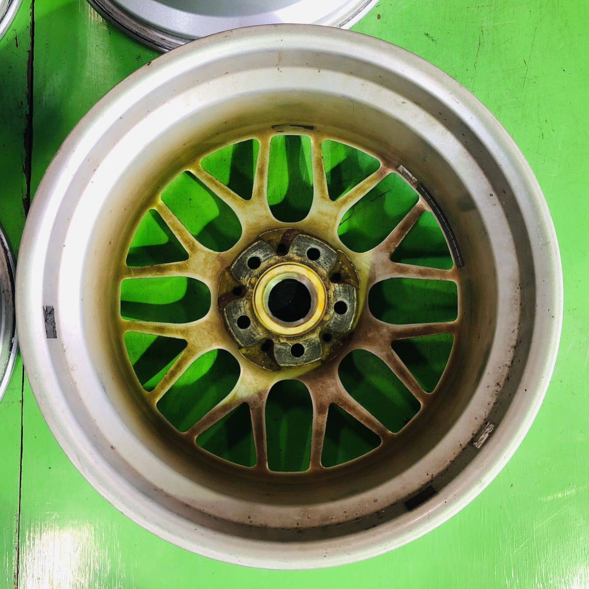 NT414 中古 BBS純正 RG720 FORGED フォージド ホイール 17×8J +40 PCD 114.3 4本 セット【17系クラウンマジェスタ】_画像8