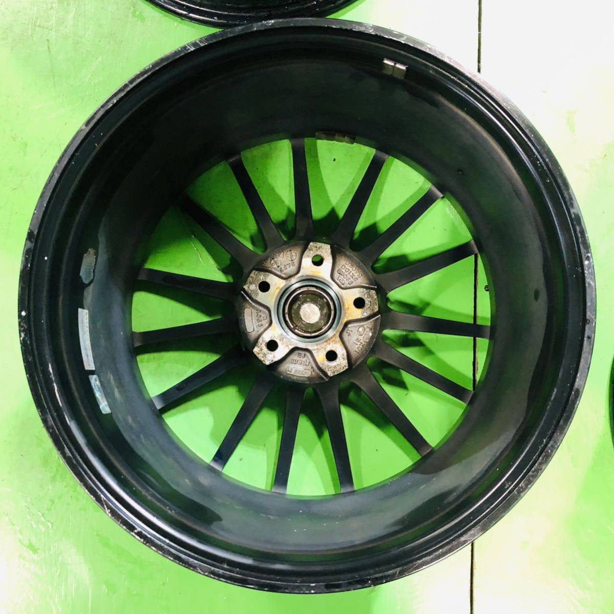 NT420 中古 WEDS SPORT SA-15R ウェッズスポーツ ホイール 18×8.5J +48 PCD 114.3 4本 セット【16系アリスト/17系クラウンマジェスタ】_画像8