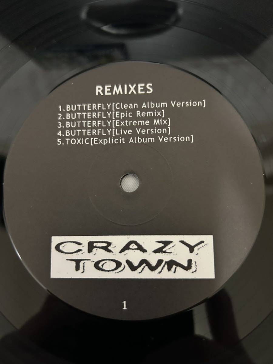 ◎S018◎LP レコード クレイジー・タウン Crazy Town 2枚まとめて/Butterfly US盤/REMIXESの画像8