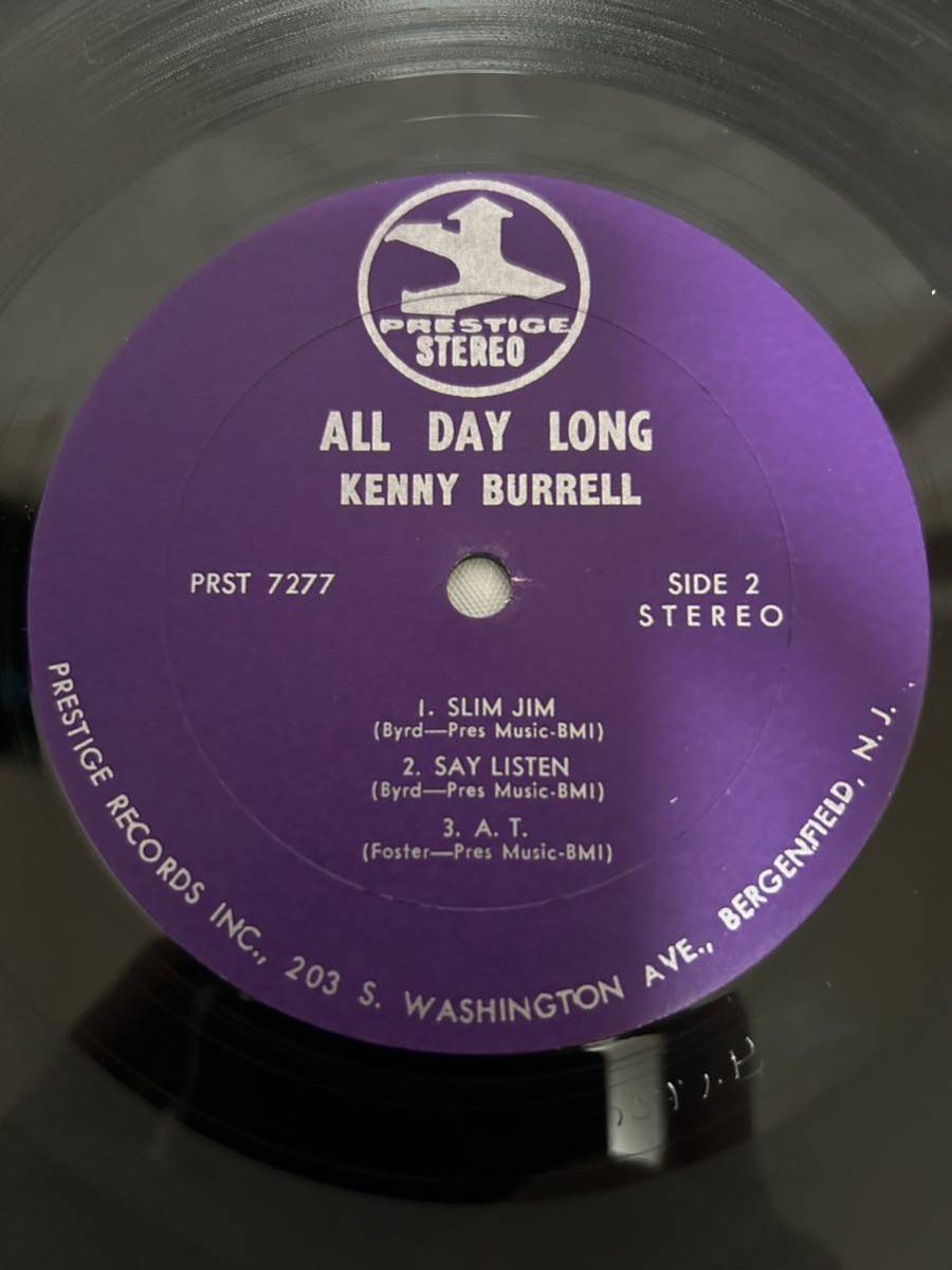 ◎S144◎LP レコード ケニー・バレル Kenny Burrell/オール・デイ・ロング All Day Long/PRST 7277/US盤_画像6