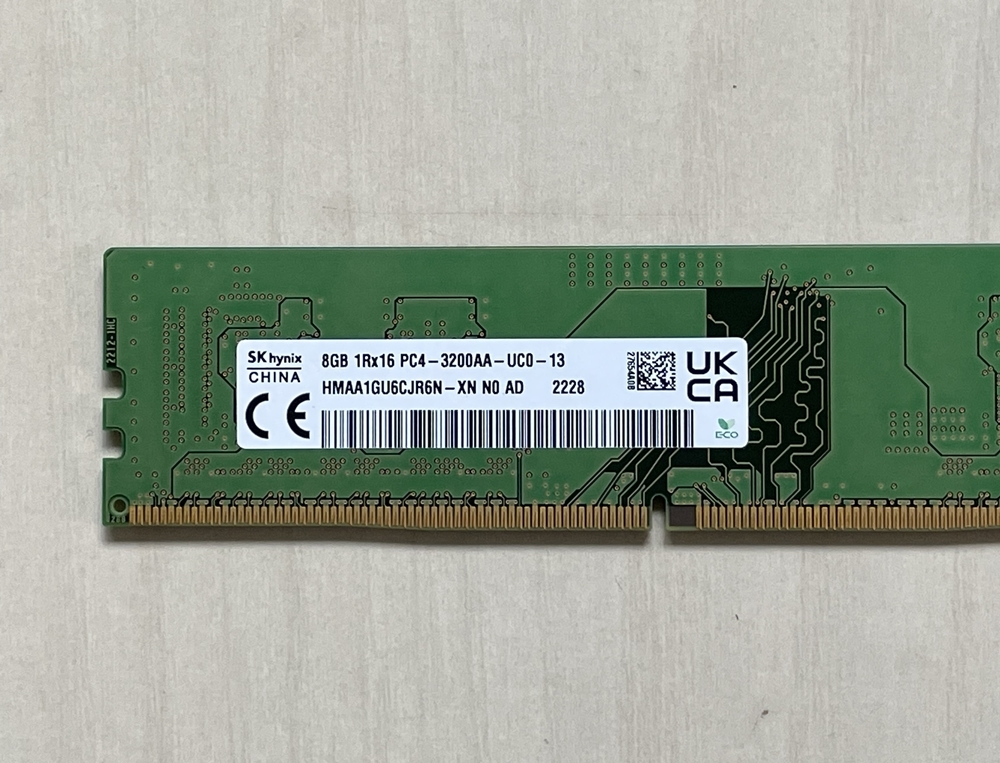 ★SK hynix製 デスクトップPC用メモリ DDR4 3200（PC4-25600）8GB 4枚セット 32GB 動作確認済 DIMM 3200AA★_画像4