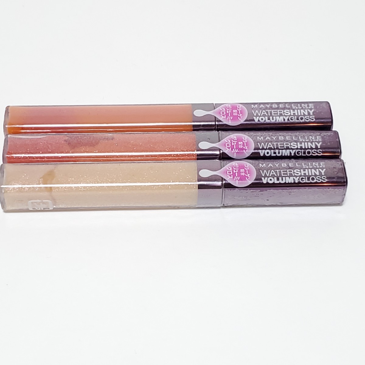 Maybelline Water Shiny Bolewume Gloss 707+703+S02 3 части Неокрытые.