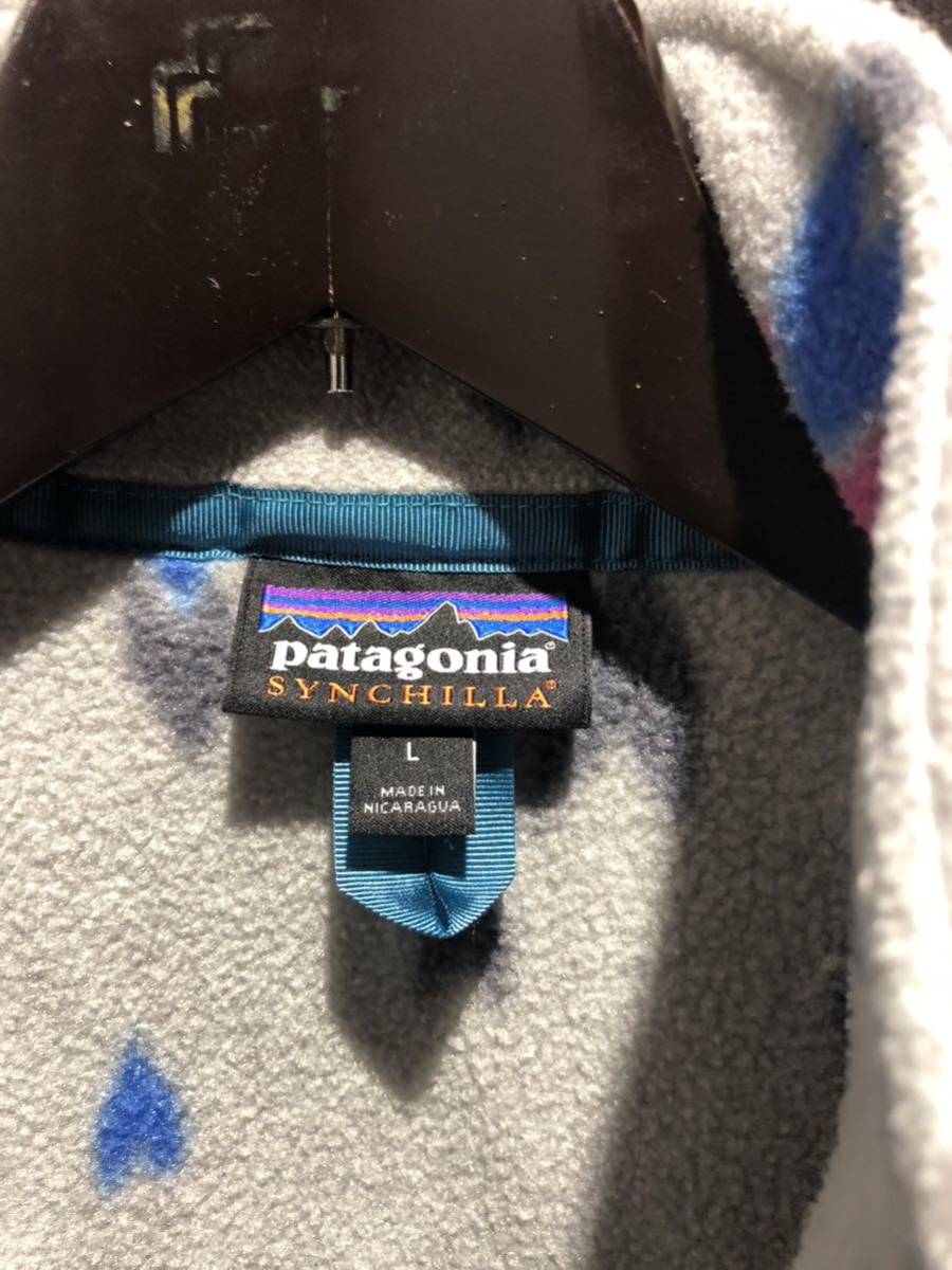 パタゴニア　patagonia フリース フリースベスト Ｌサイズ　グレー　ベスト_画像2