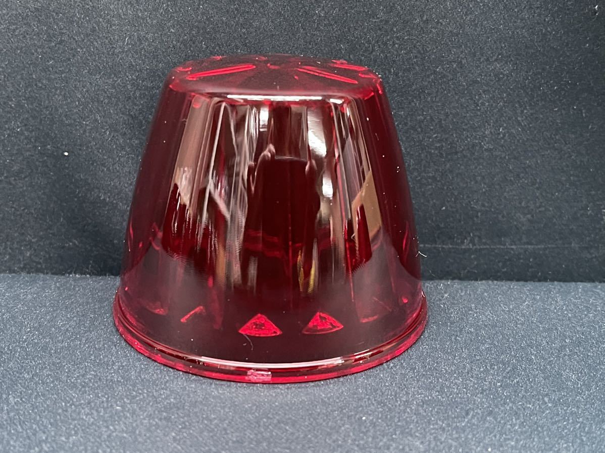 コスモスマーカー 4個 赤 レッド バスマーカーランプ 樹脂レンズ 板橋用品製作所 レトロ デコトラ アート IS ゼリーマーカーの画像3