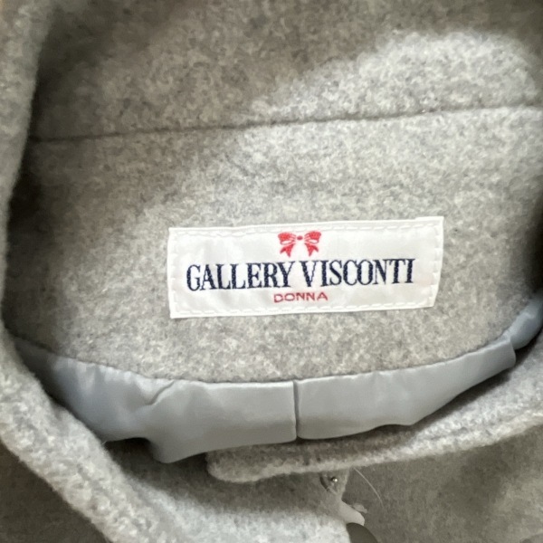 ギャラリービスコンティ GALLERYVISCONTI - ライトグレー レディース 長袖/リボン/冬 美品 コートの画像3
