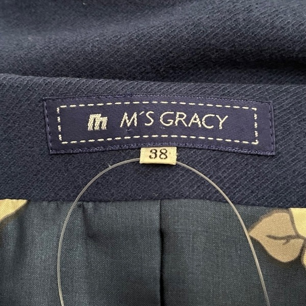 エムズグレイシー M'S GRACY サイズ38 M - ネイビー レディース 長袖/フリル/秋/冬 ジャケットの画像3