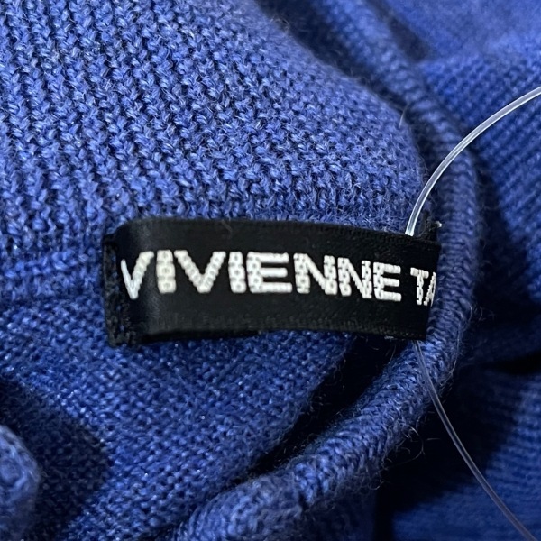 ヴィヴィアンタム VIVIENNE TAM 長袖セーター サイズ0 XS - ブルー レディース ハイネック トップス_画像3