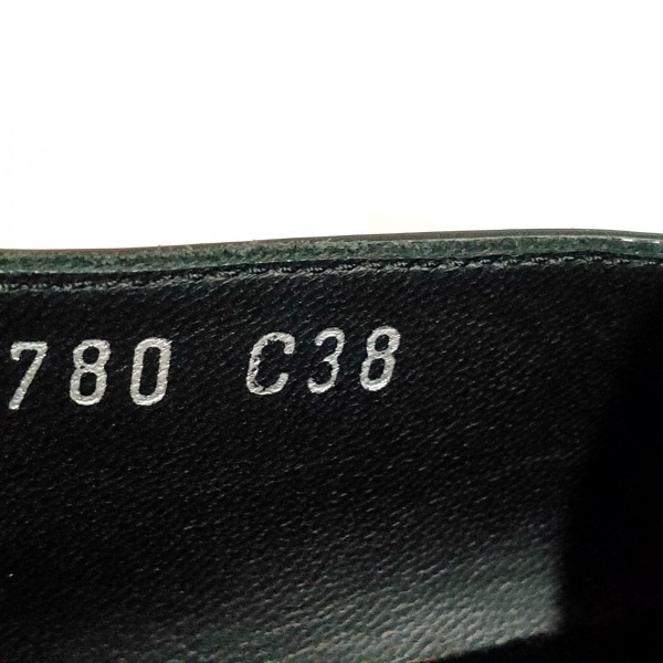シャネル CHANEL フラットシューズ C 38 G30780 エナメル（レザー） 黒 レディース カメリア 靴_画像6