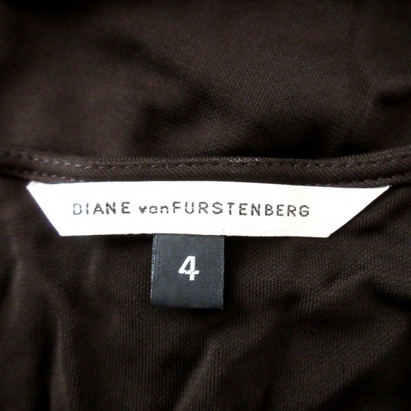 ダイアン・フォン・ファステンバーグ DIANE VON FURSTENBERG(DVF) サイズ4 S - ダークブラウン レディース ワンピースの画像3