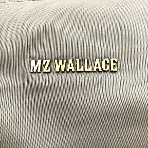 ウォレス MZ WALLACE ハンドバッグ - ナイロン×スパンコール ブルーグレー×シルバー スパンコール バッグ_画像8