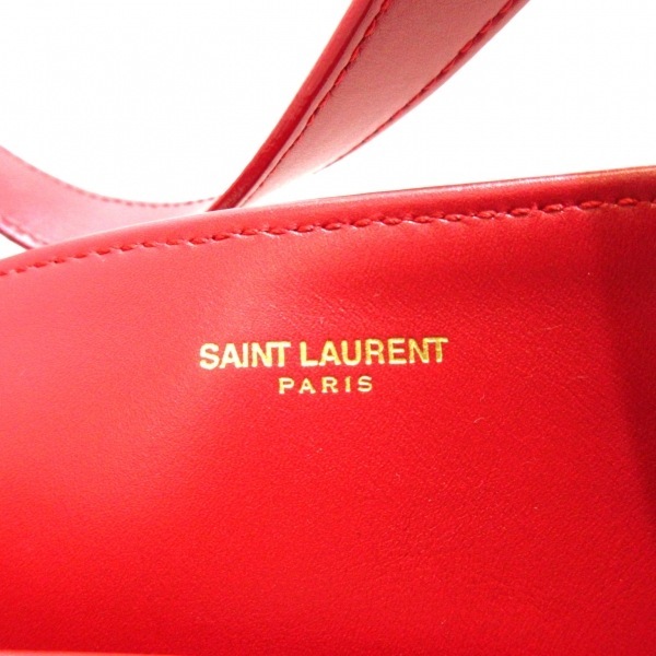 サンローランパリ SAINT LAURENT PARIS トートバッグ 318340 リバーシブル・カバストートバッグ レザー×スエード レッド バッグ_画像7