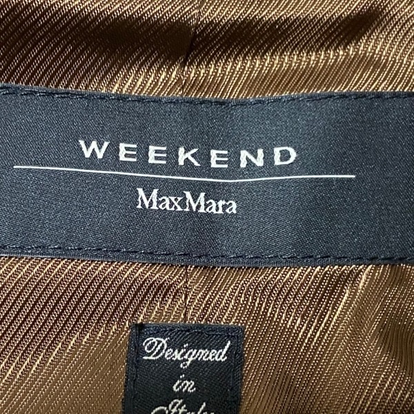 マックスマーラウィークエンド Max MaraWEEKEND サイズ42 M - ダークブラウン レディース 長袖/千鳥格子柄/秋/冬 ジャケットの画像3