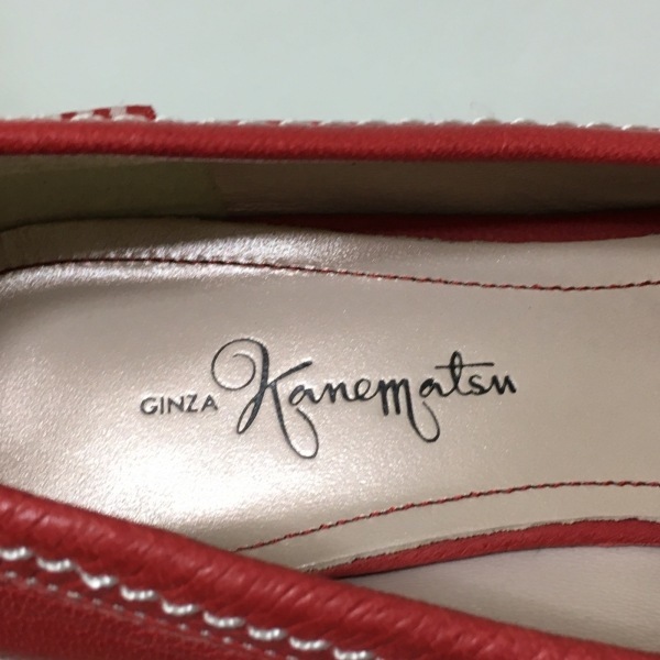 ギンザカネマツ GINZA Kanematsu フラットシューズ 25D - レザー レッド 靴の画像5