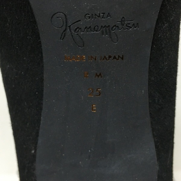 ギンザカネマツ GINZA Kanematsu パンプス 25E - 化学繊維 ブルー×黒 レディース aquabell 靴_画像6