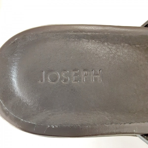 ジョセフ JOSEPH サンダル 38 - レザー 黒 レディース ウェッジソール 靴_画像5