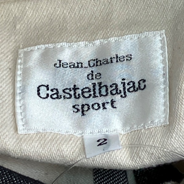 カステルバジャックスポーツ CastelbajacSport 半袖シャツ サイズ2 M - アイボリー×ダークグレー×マルチ メンズ デニム トップス_画像3