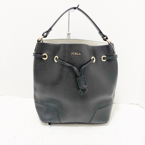 フルラ FURLA ハンドバッグ ステイシー レザー 黒 バッグ