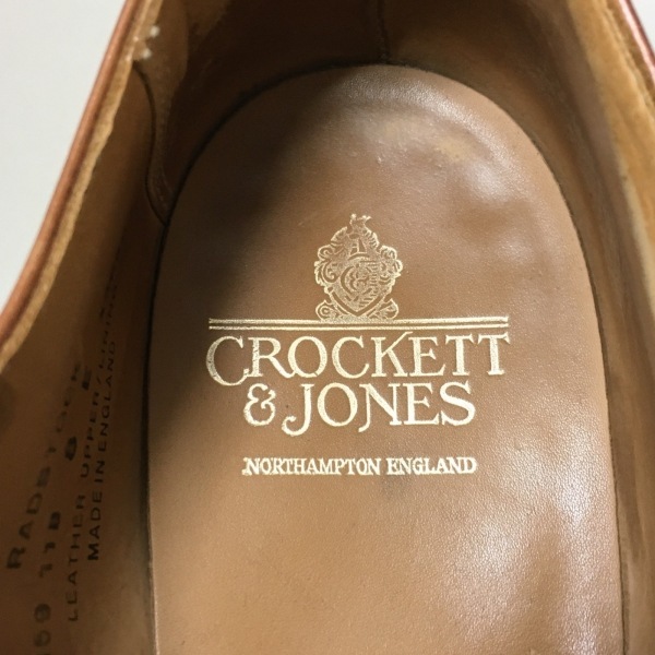 クロケットジョーンズ Crockett&Jones ローファー 8E レザー ブラウン メンズ 靴_画像5