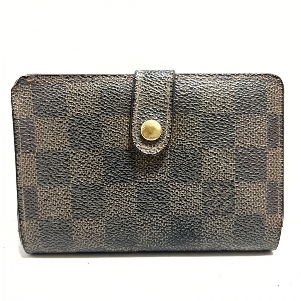 ルイヴィトン LOUIS VUITTON 2つ折り財布 N61664 ポルトモネビエヴィエノワ ダミエキャンバス エベヌ MI0014 財布 ダミエ_画像1