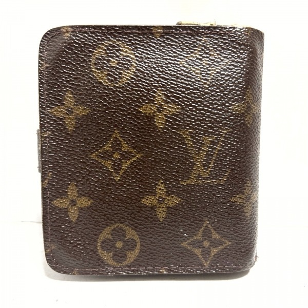 ルイヴィトン LOUIS VUITTON 2つ折り財布 M61667 コンパクトジップ モノグラム・キャンバス - CA0070 財布 モノグラム_画像2