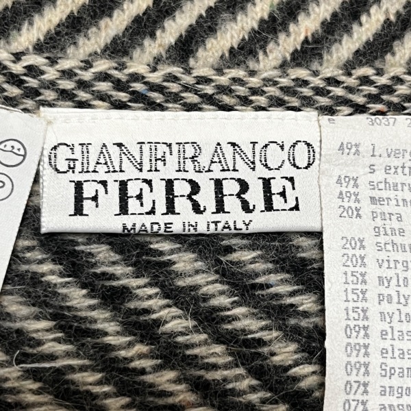 ジャンフランコフェレ GIANFRANCO FERRE スカートセットアップ - 黒×アイボリー レディース レディーススーツの画像3