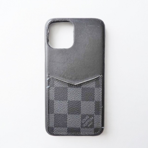 ルイヴィトン LOUIS VUITTON 携帯電話ケース N60366 IPHONEバンパー11PRO ダミエグラフィット×黒 iPhoneケース BC4169 財布の画像1