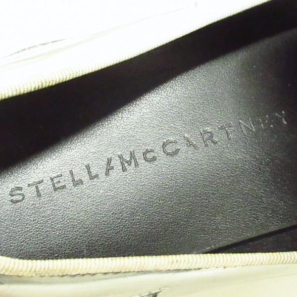 ステラマッカートニー stellamccartney スリッポン 38 - エナメル（合皮）×合皮 シルバー×白 レディース 靴_画像5