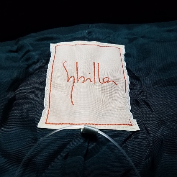 シビラ Sybilla サイズL - 黒 レディース 七分袖/ベロア/春/秋 ジャケット_画像3