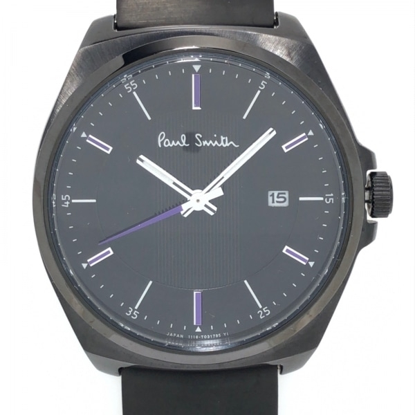 PaulSmith(ポールスミス) 腕時計 クローズドアイズ 1116-T020658 メンズ 黒