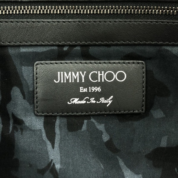 ジミーチュウ JIMMY CHOO トートバッグ ピムリコS レザー×金属素材 黒×シルバー スター/スタッズ バッグの画像7