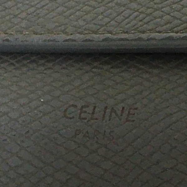 セリーヌ CELINE 3つ折り財布 スモール トリフォールドウォレット レザー グレー 財布_画像5