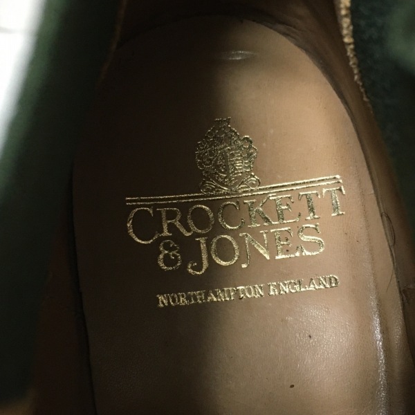 クロケットジョーンズ Crockett&Jones ショートブーツ 7 1/2E - スエード ブラウン メンズ サイドゴア 靴_画像5