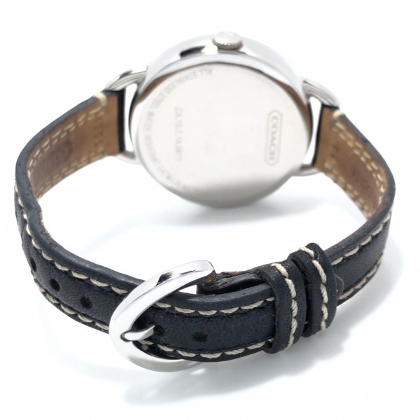 COACH(コーチ) 腕時計 - CA.10.7.14.0671 レディース 革ベルト 黒の画像3