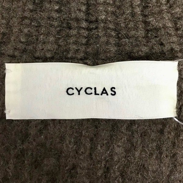 シクラス CYCLAS 長袖セーター サイズXS - ダークブラウン レディース タートルネック/カシミヤ トップス_画像3