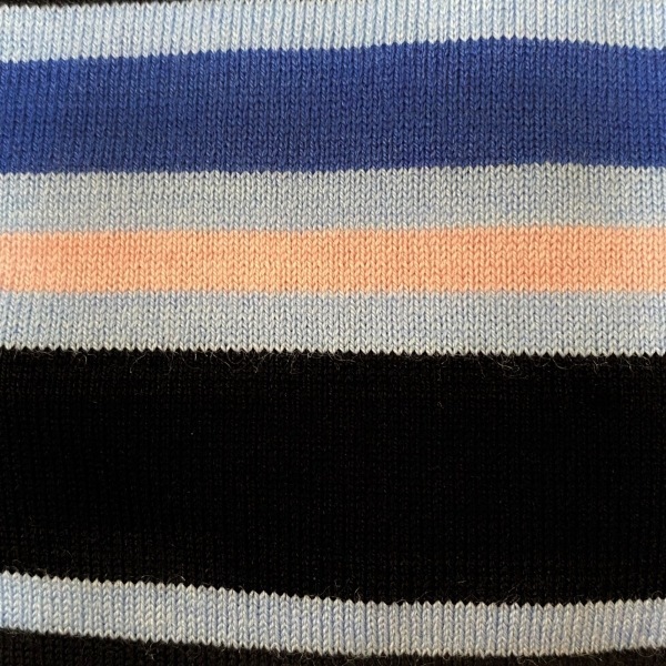 マルニ MARNI カーディガン サイズXL - ライトブルー×黒×マルチ レディース 長袖/ボーダー/UNIQLOコラボ トップスの画像6