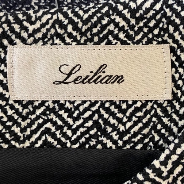 レリアン Leilian サイズ13+ S - ダークグレー×黒×マルチ レディース ノースリーブ/ロング ワンピース_画像3