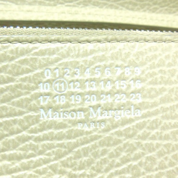 メゾンマルジェラ Maison Margiela S56UI0147 - レザー アイボリー チェーンウォレット 財布の画像5