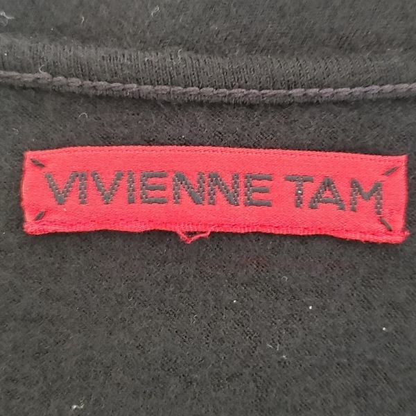 ヴィヴィアンタム VIVIENNE TAM サイズ1 S - 黒 レディース 長袖/ひざ丈 ワンピース_画像3