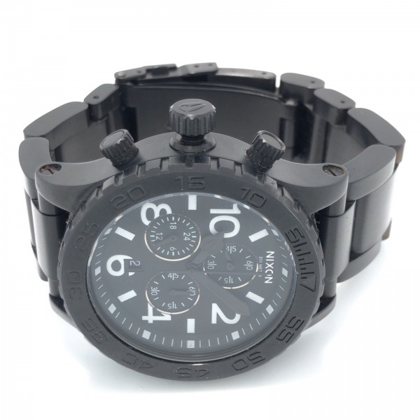 NIXON(ニクソン) 腕時計 THE 42-20 CHRONO 13FI メンズ クロノグラフ 黒の画像2